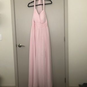 Azazie Blushing Pink Veronica bridesmaid dress